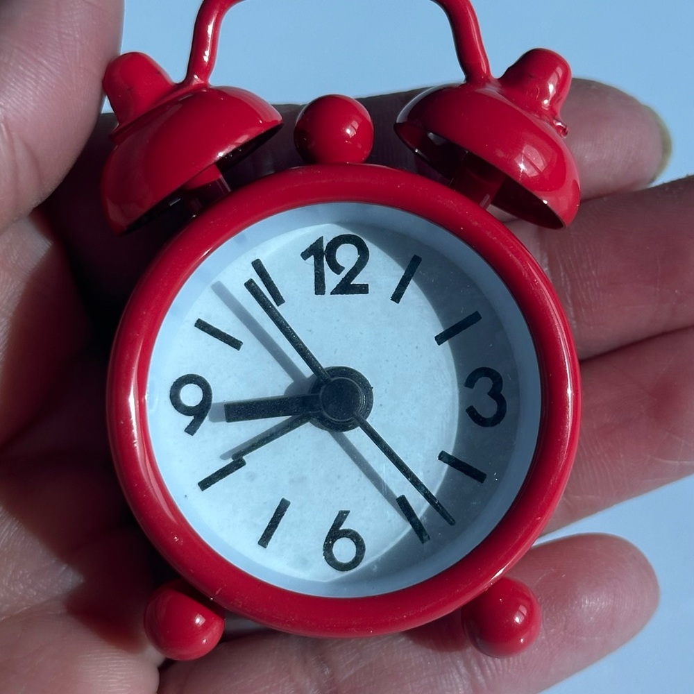 Red Mini Alarm Clock